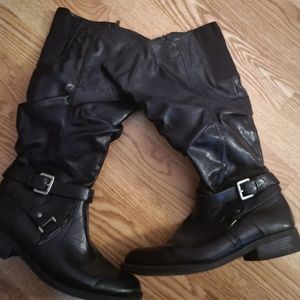 Like New Wide Calf Black Boots